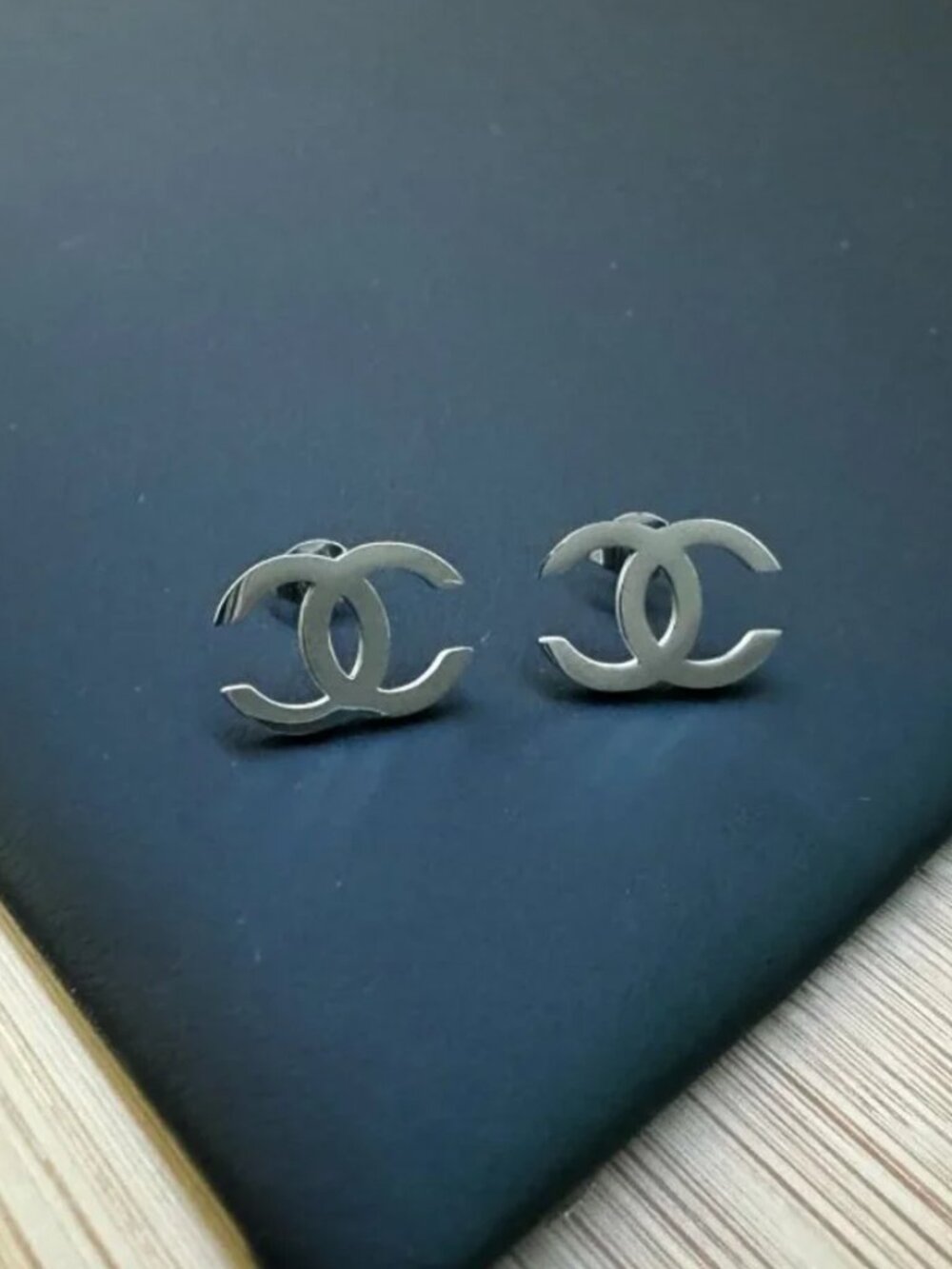 Vintage Earrings - Silver CC Earrings - Feminine - Womens Earrings - Girls Y2K